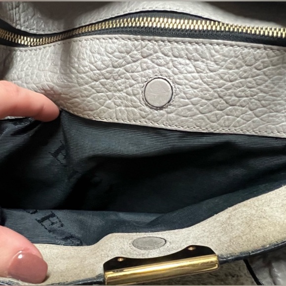 Reposhing Burberry 100% authentic bag grey handbag long strap euc - Picture 4 of 15